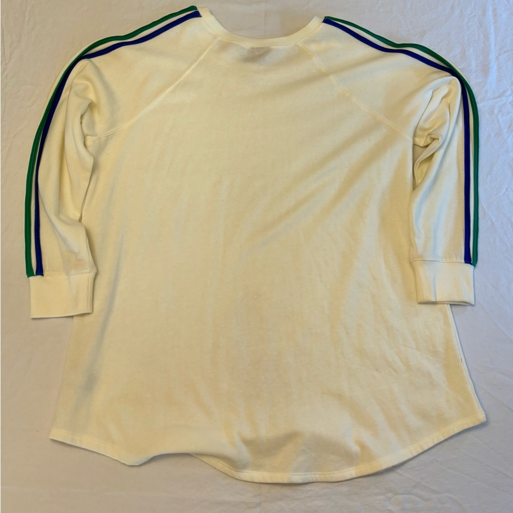 Torrid Cream Sweatshirt with Rainbow Stripes -New with Tags. - Picture 3 of 8